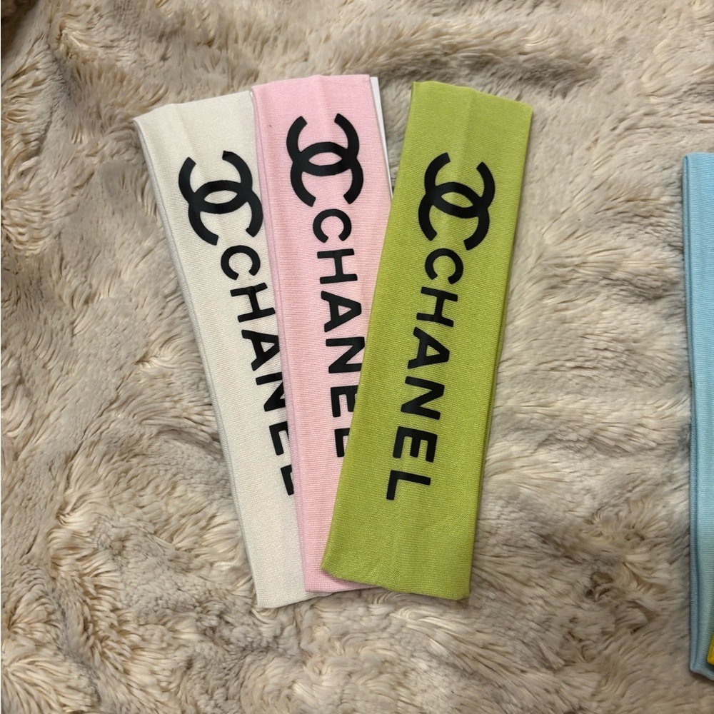 Fashion CC Logo Headbands Set of 3 Choose Trio of Colors - Picture 6 of 6